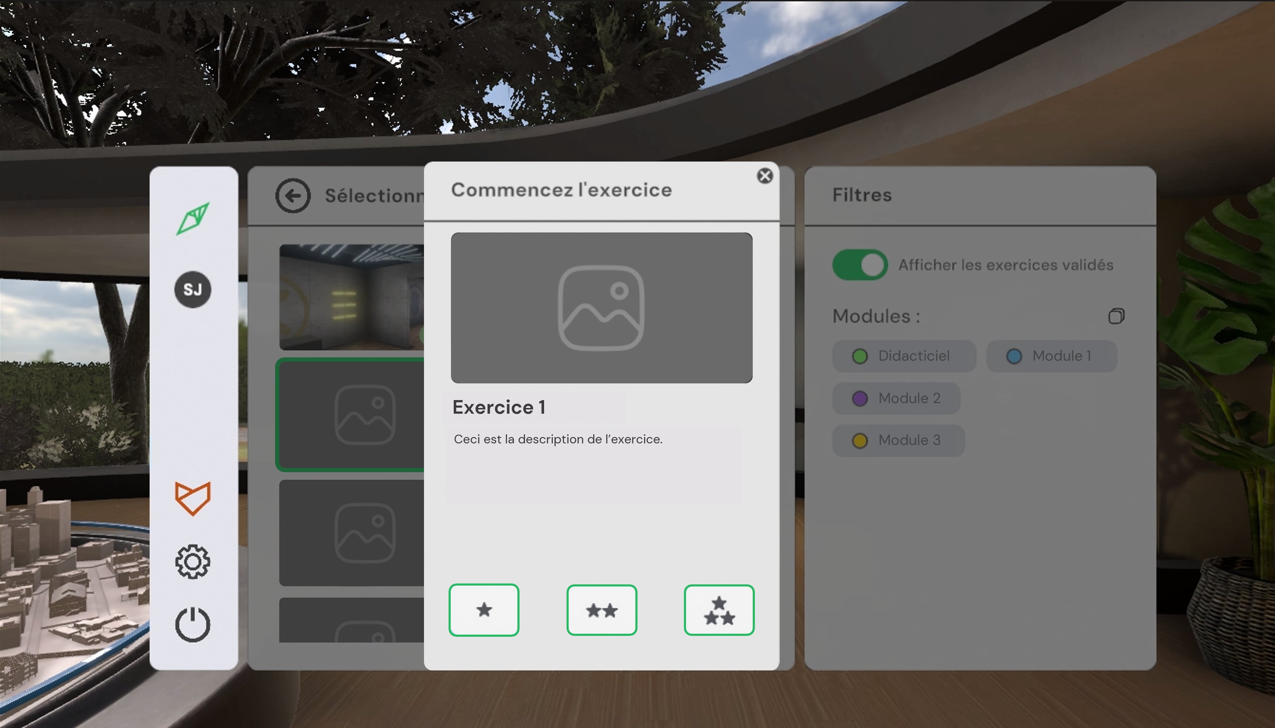lobby launch exercise difficulty fr FR