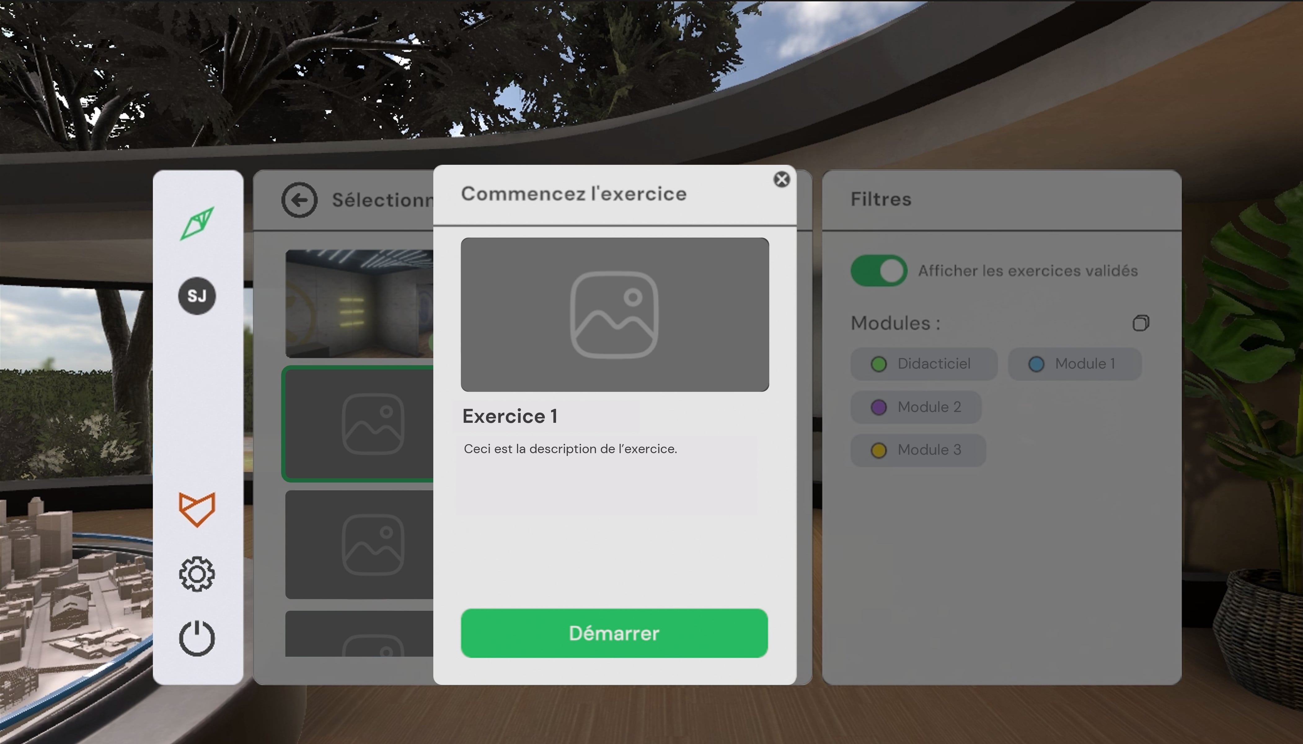 lobby launch exercise fr FR