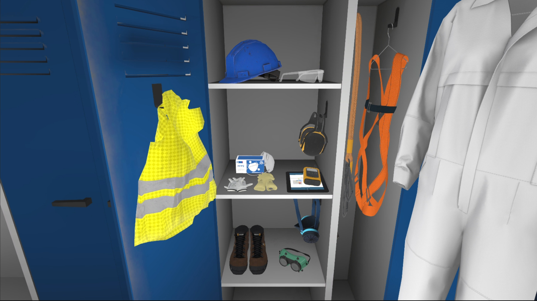 Armoire contenant les EPI mco common epi
