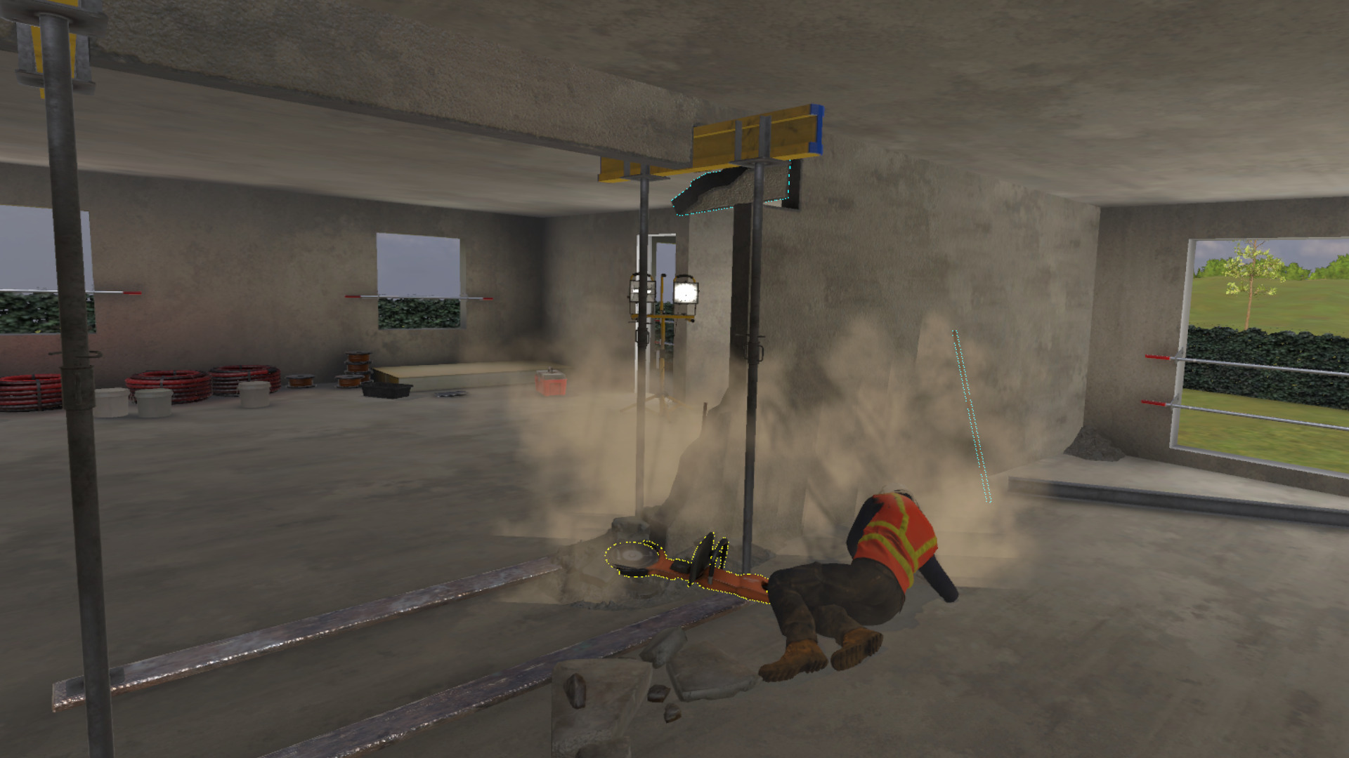 Vue de la zone de l’accident mco security cd stop