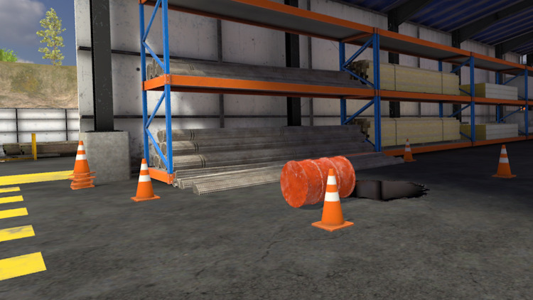 Placement des plots de balisage mco security dtp arrange