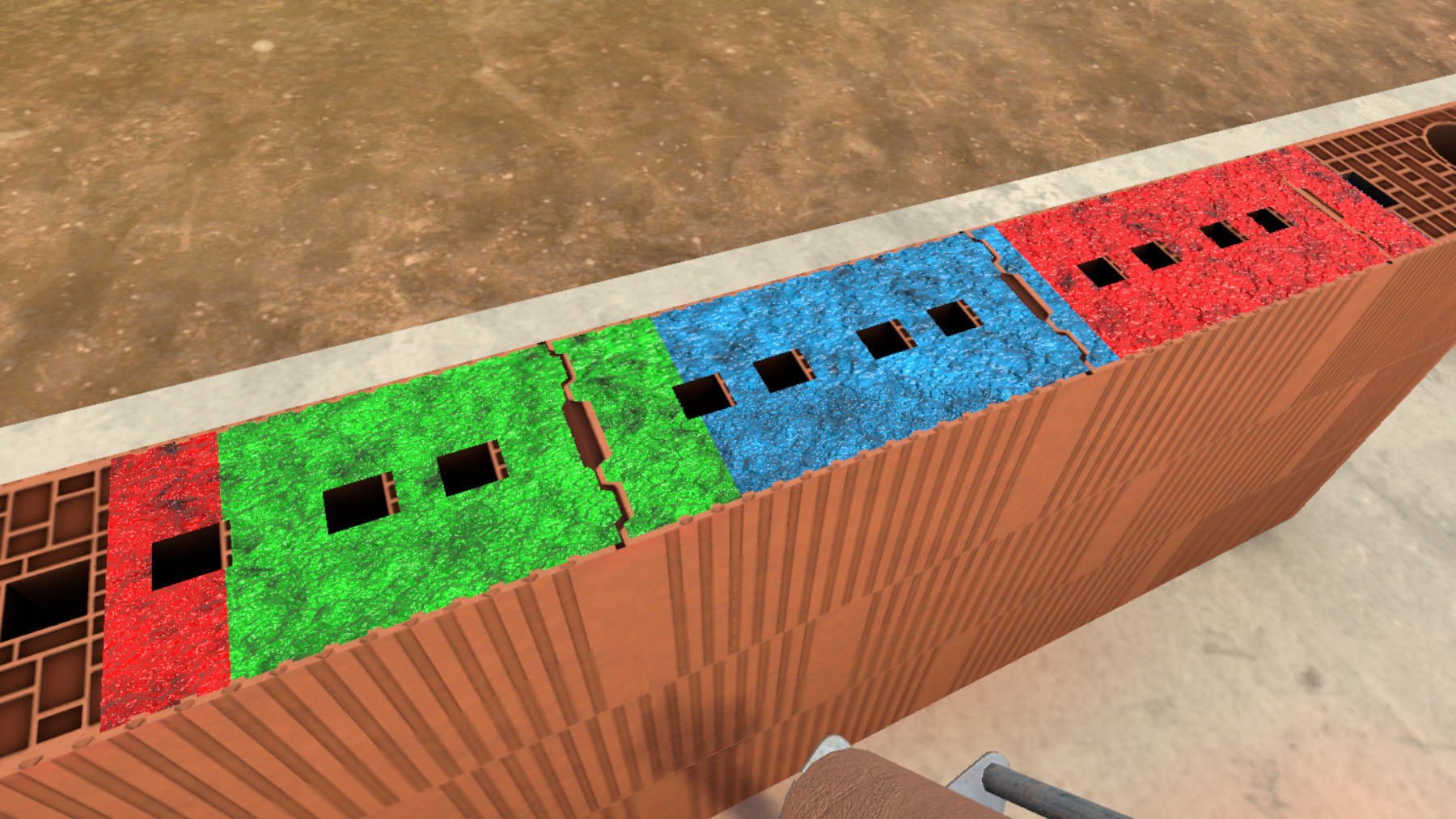 Aperçu de l’application de la colle mco discover masonry gluecolors