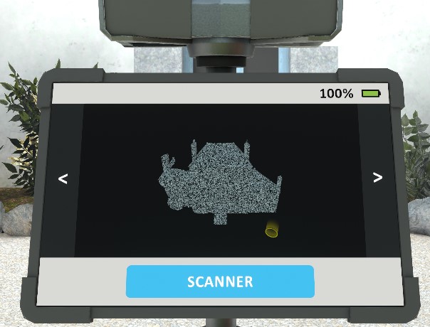 md surveying scanner UI