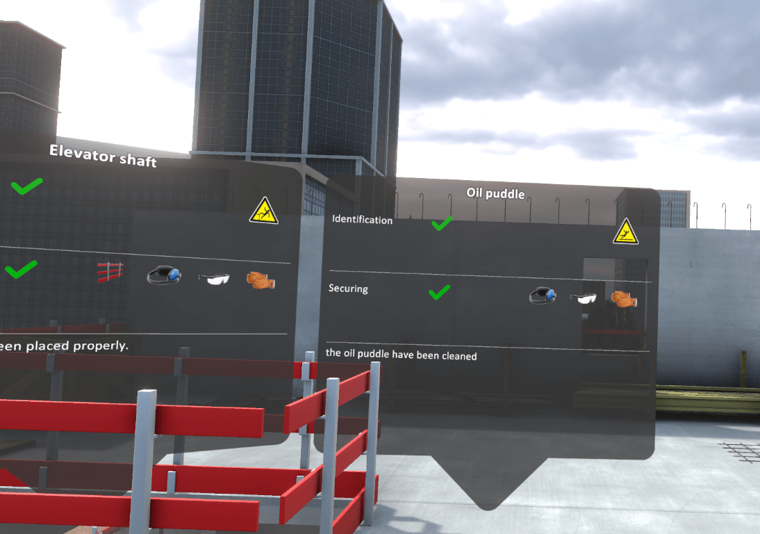 Floating assessment results